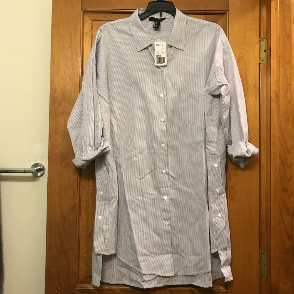 Forever 21 Button Down Shirt Dress